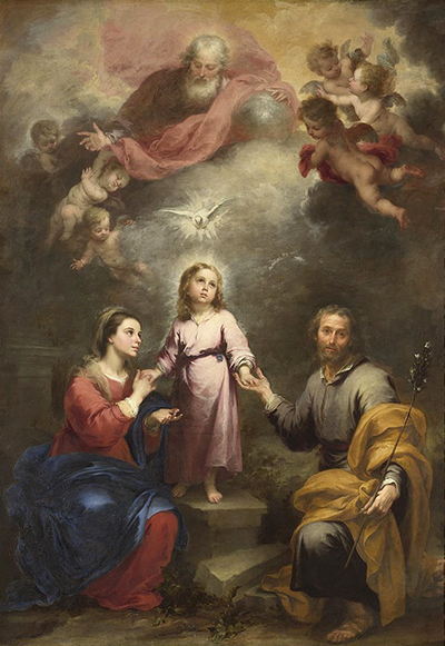 The Heavenly and Earthly Trinities Bartolome Esteban Murillo